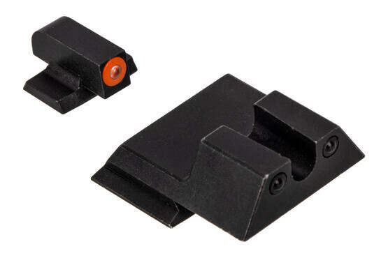 Night Fission Glow Dome M&P Shield night sight set features a U-rear and orange front